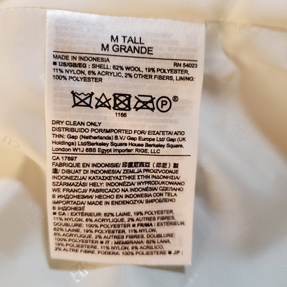 Banana Republic Seafoam Green Asymmetrical Zipper Long Coat Size M NWOT - Picture 6 of 7